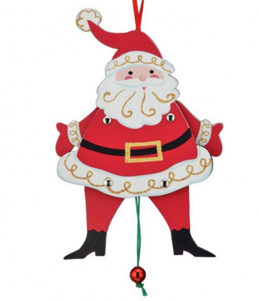 Ornament - Santa Pull Toy