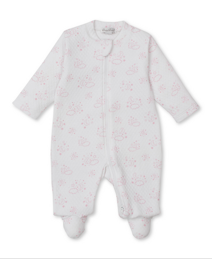Kissy Kissy - Footie - Moons - Blue or Pink