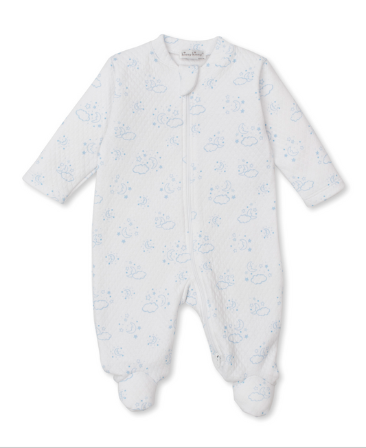 Kissy Kissy - Footie - Moons - Blue or Pink