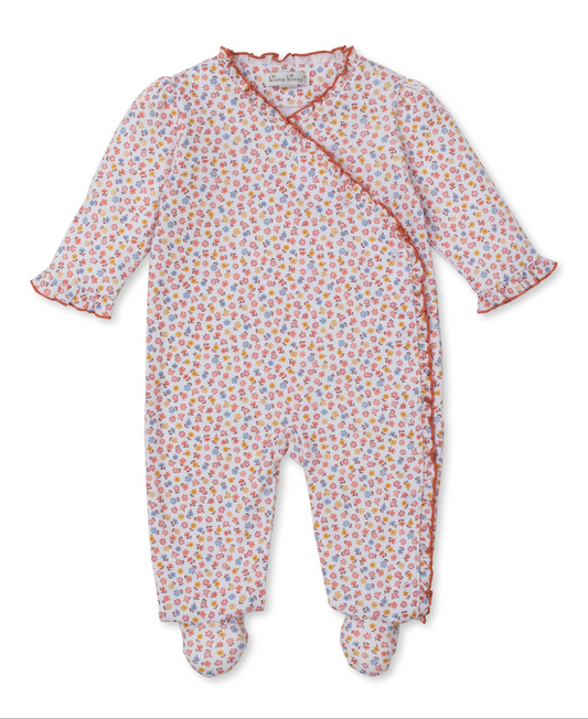 Kissy Kissy - Footie - Orange Floral