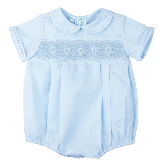 Feltman Brothers - Smocked Embroidered Diamond Bubble