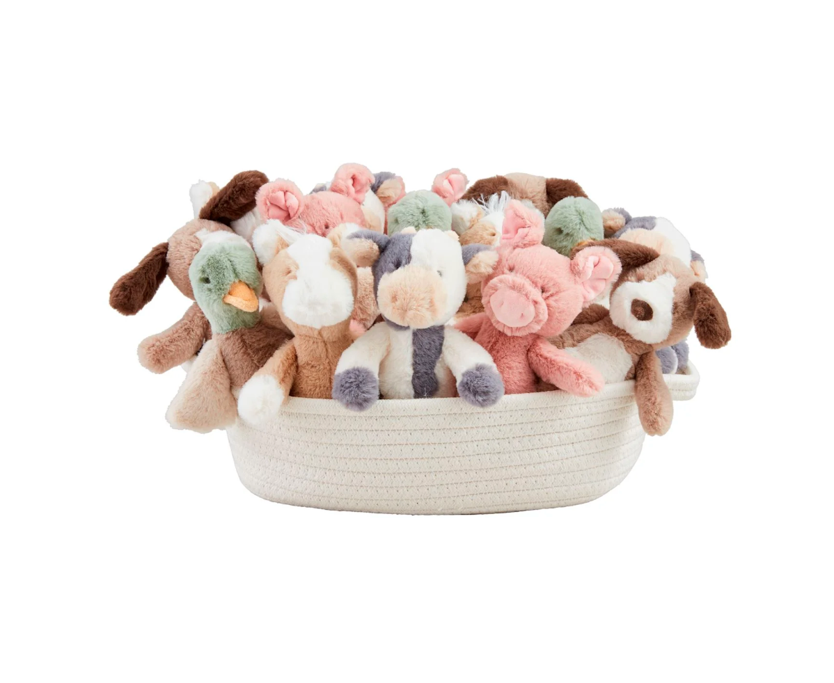 Farm Plush Rattle Pals