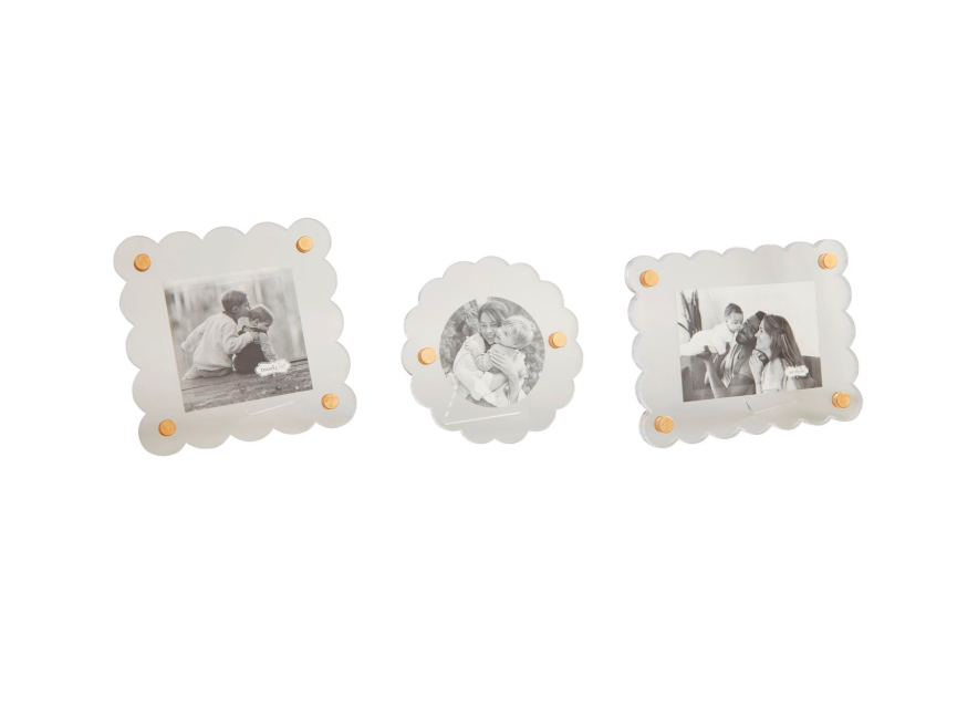 Scalloped Acrylic Frame - Three Sizes