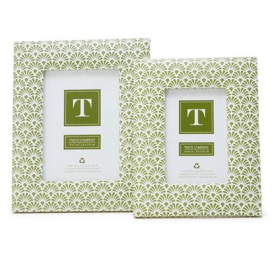 Green Art Deco Photo Frame