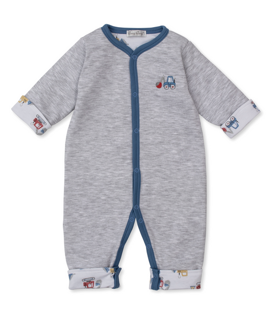 Kissy Kissy - Construction Diggers - Reversible Playsuit