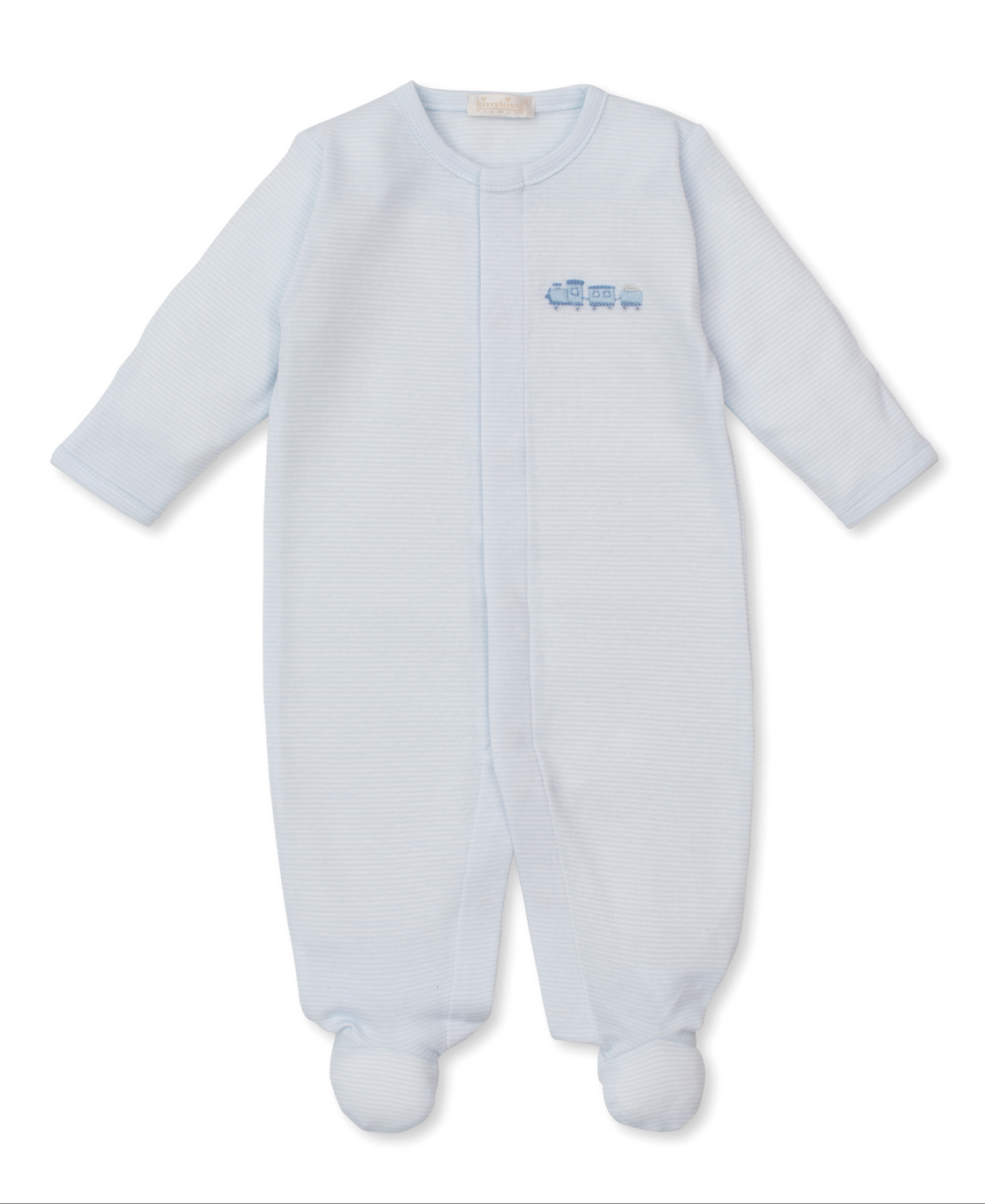 Kissy Kissy - Hand Embroidered Train - Footie