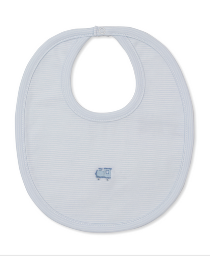 Kissy Kissy - Hand Embroided Train - Blanket or Bib
