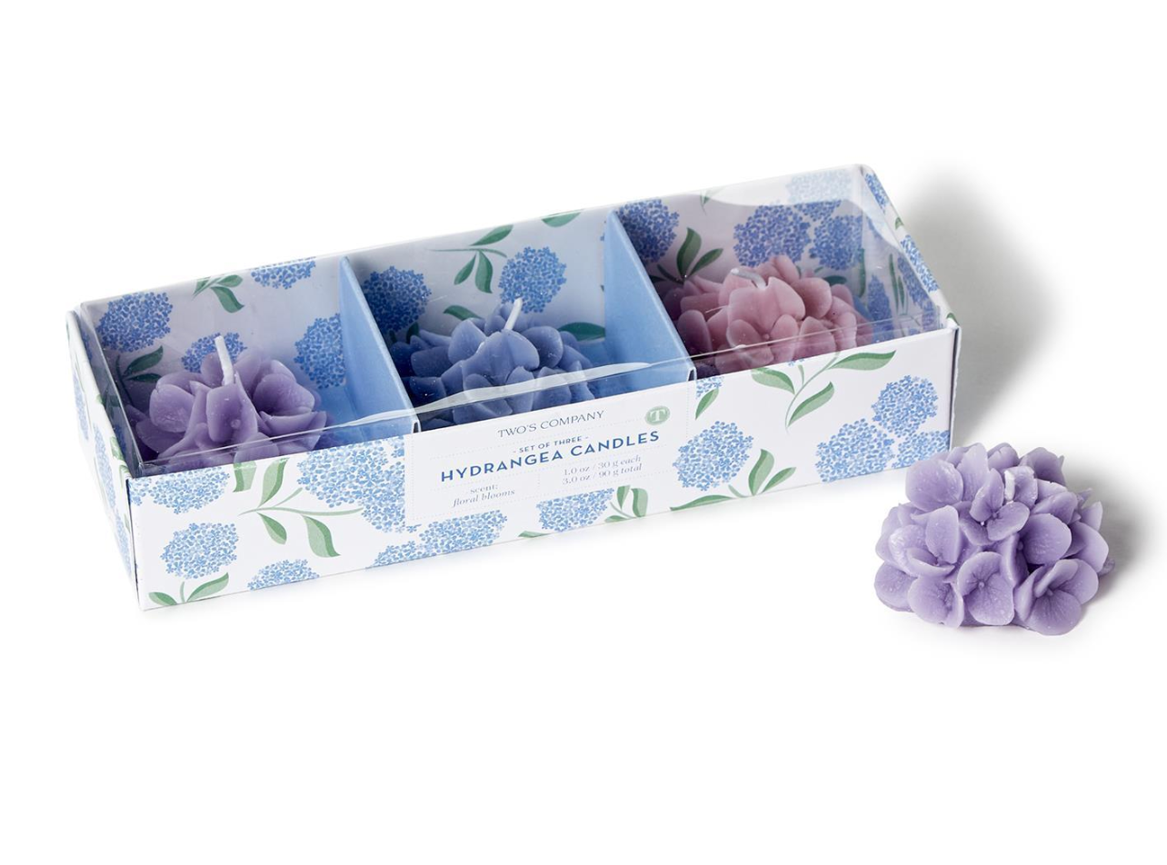 Hydrangea Candle - Set of 3