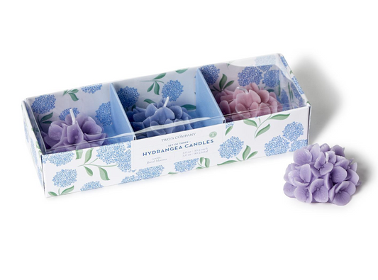 Hydrangea Candle - Set of 3