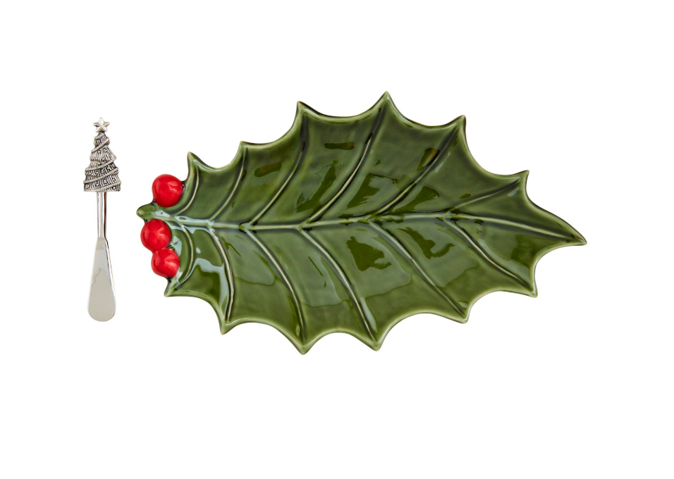 Holly Platter Set