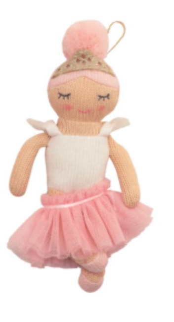 Knit Ballerina Ornaments