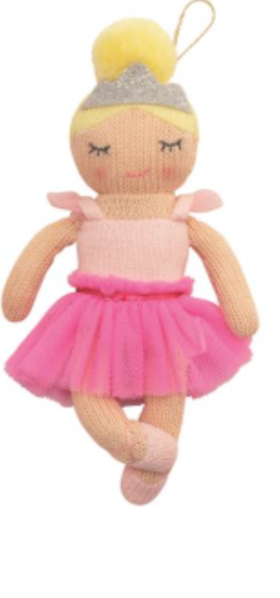 Knit Ballerina Ornaments
