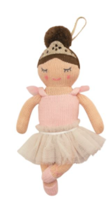 Knit Ballerina Ornaments