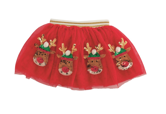 Red Reindeer Christmas Tutu