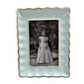 Beatriz Ball - Blue Scalloped Frame with Gold Trim
