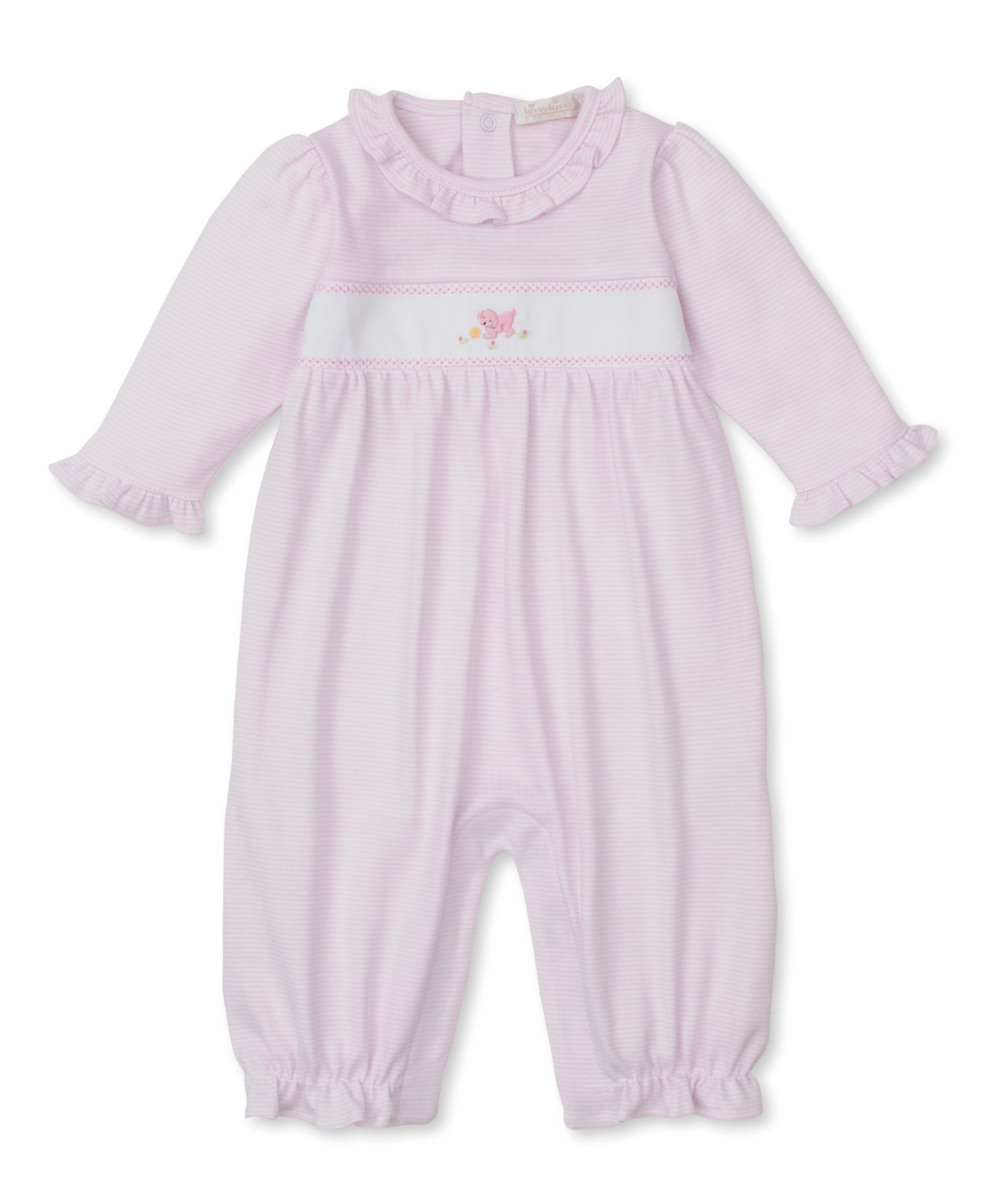 Kissy Kissy - Hand Embroidered Puppy Playsuit