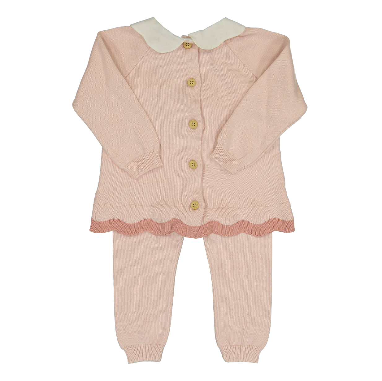 Feltman Brothers - Scalloped Knit Set - Blush