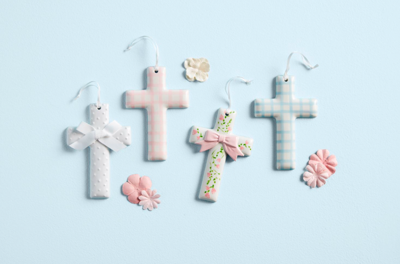 Hand-painted Ceramic Crosses - Multiple Colors