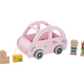 Wood Vehicle with Passengers - Yellow Bus or Pink Car