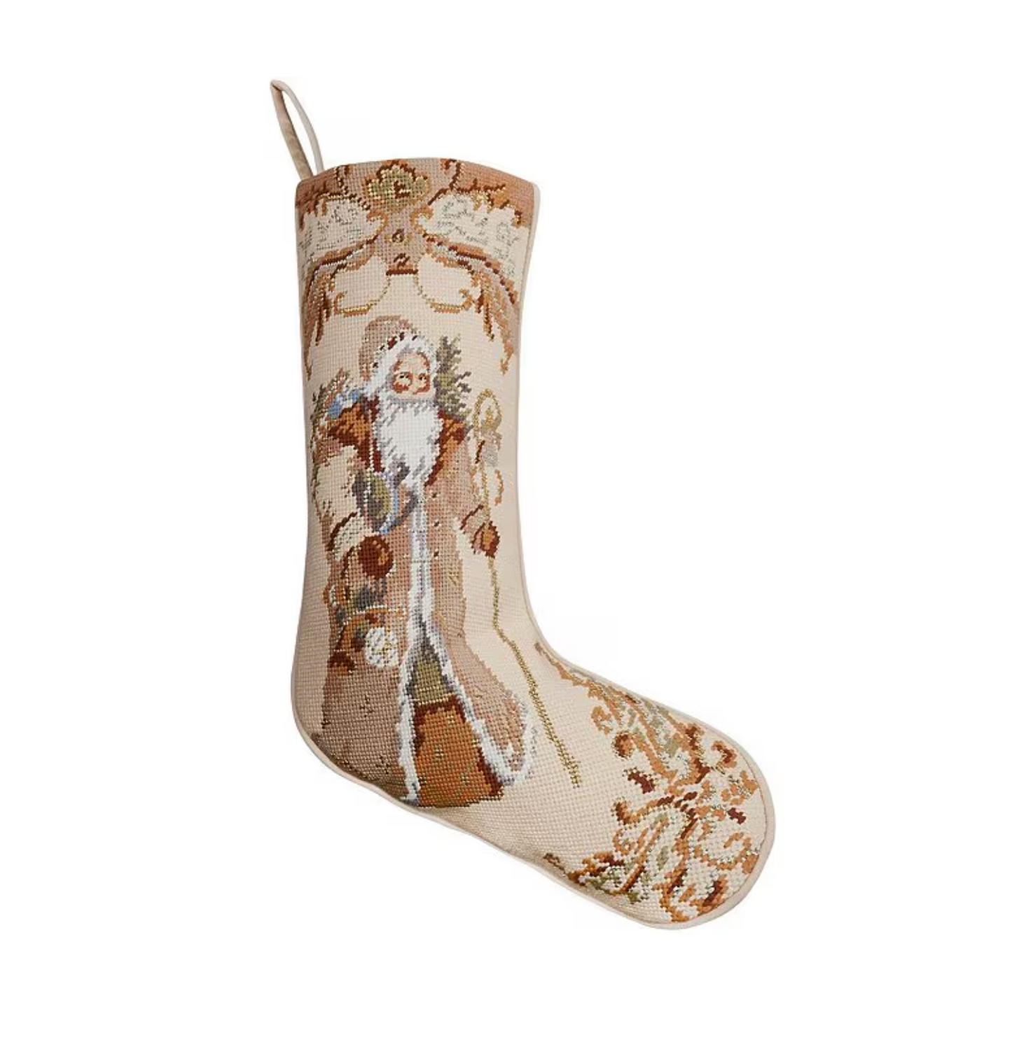 Needlepoint Santa Stocking