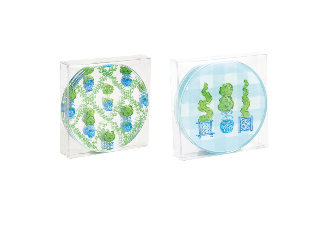 Topiary Coasters - 2 Styles