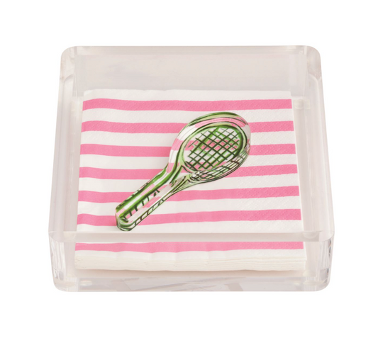 Acrylic Napkin Holder - Tennis