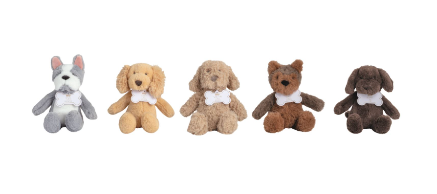Mini Dog Plush - Five Breeds
