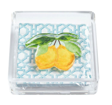 Acrylic Napkin Holder - Lemon