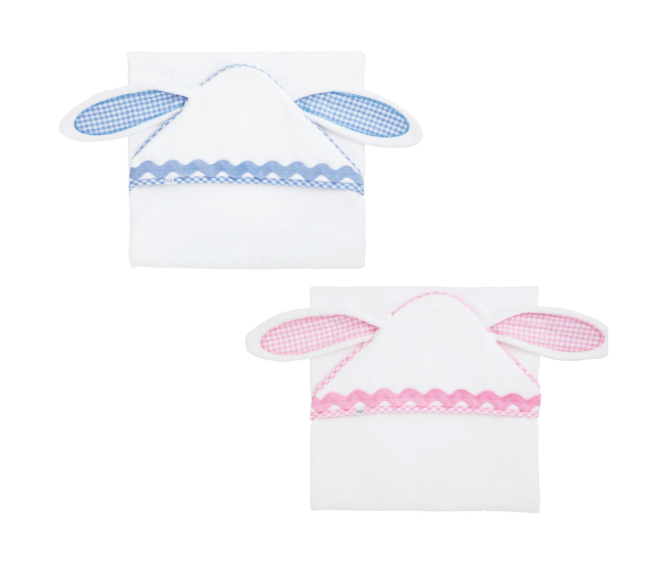 Bunny Hooded Towels - Pink or Blue