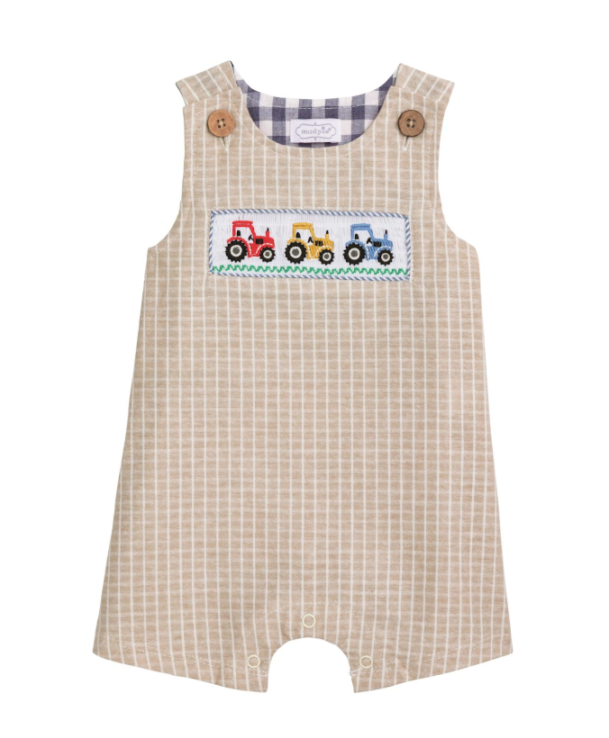 Smocked Tractor Jon Jon