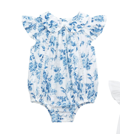 Blue Floral Bubble