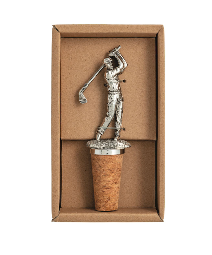 Golf Metal Bottle Stoppers - 3 Styles