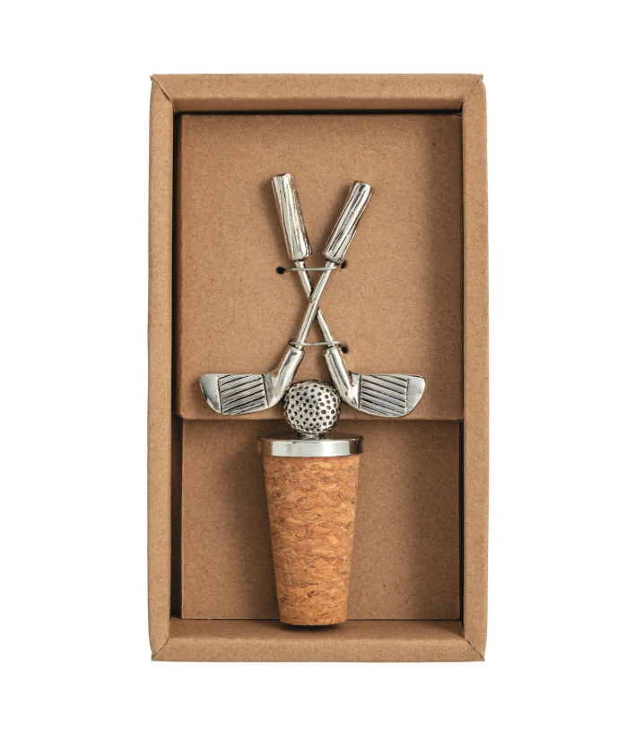 Golf Metal Bottle Stoppers - 3 Styles