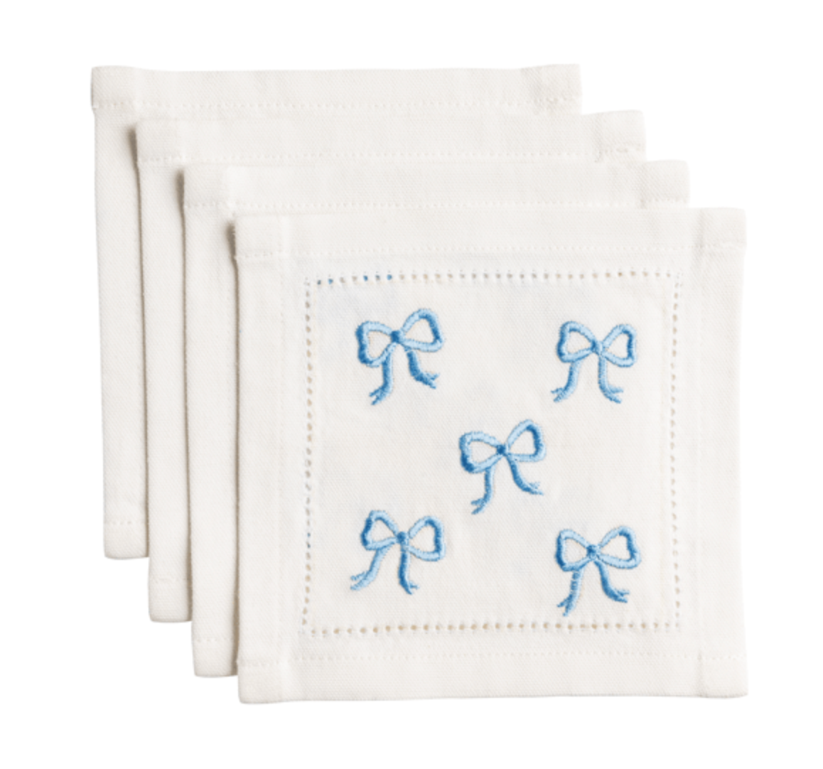 Cloth Cocktail Napkins - Set of 4 - Three Styles