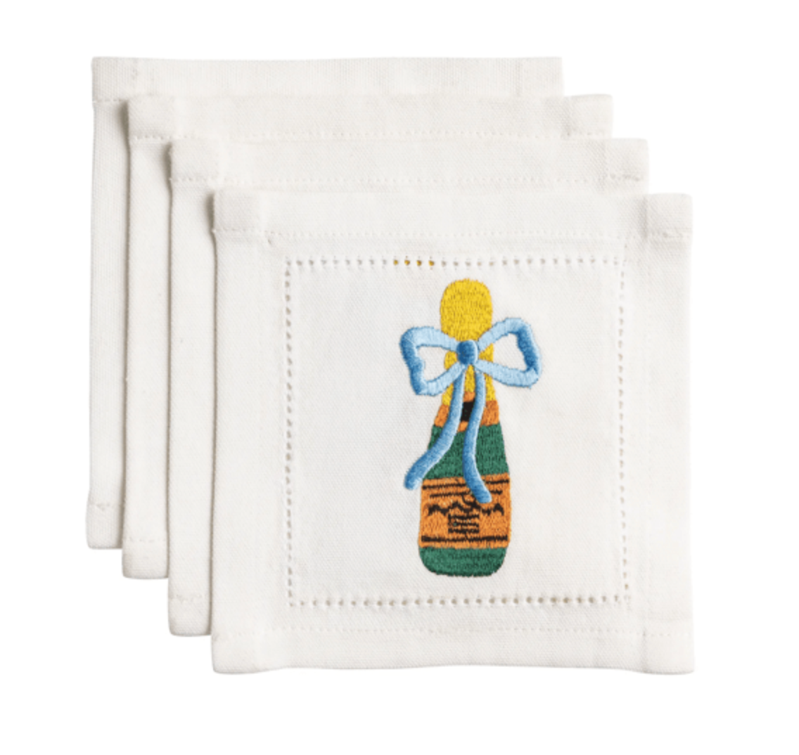 Cloth Cocktail Napkins - Set of 4 - Three Styles
