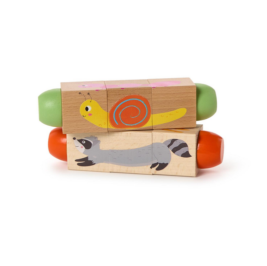 Wooden Twist Block Puzzle Game