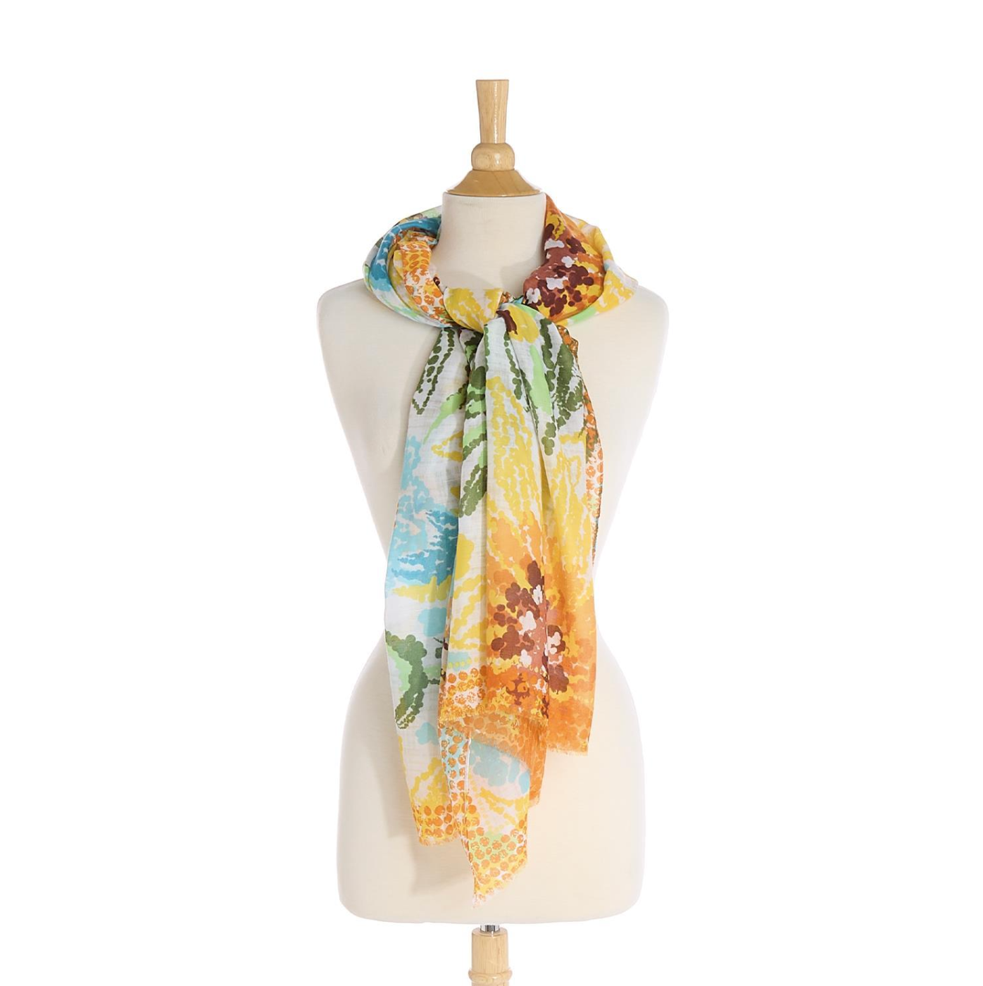 Abstract Floral Scarf - 3 Colorways