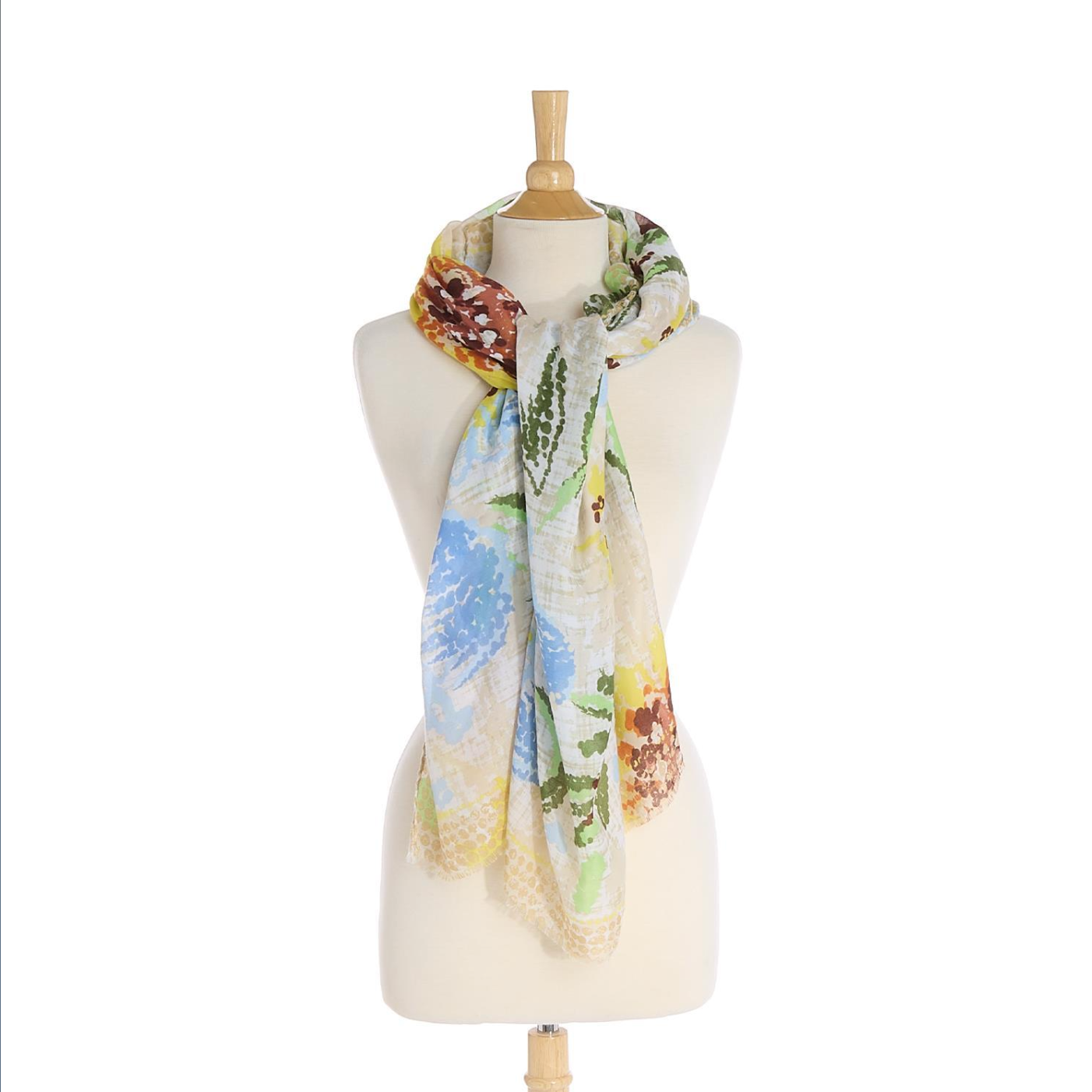 Abstract Floral Scarf - 3 Colorways