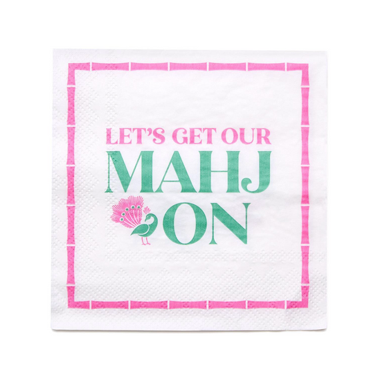 Mahjong Cocktail Napkin