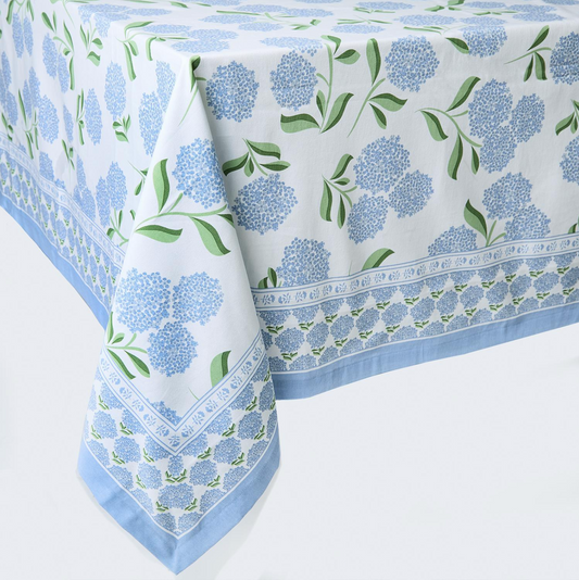 Blue Hydrangea Tablecloth