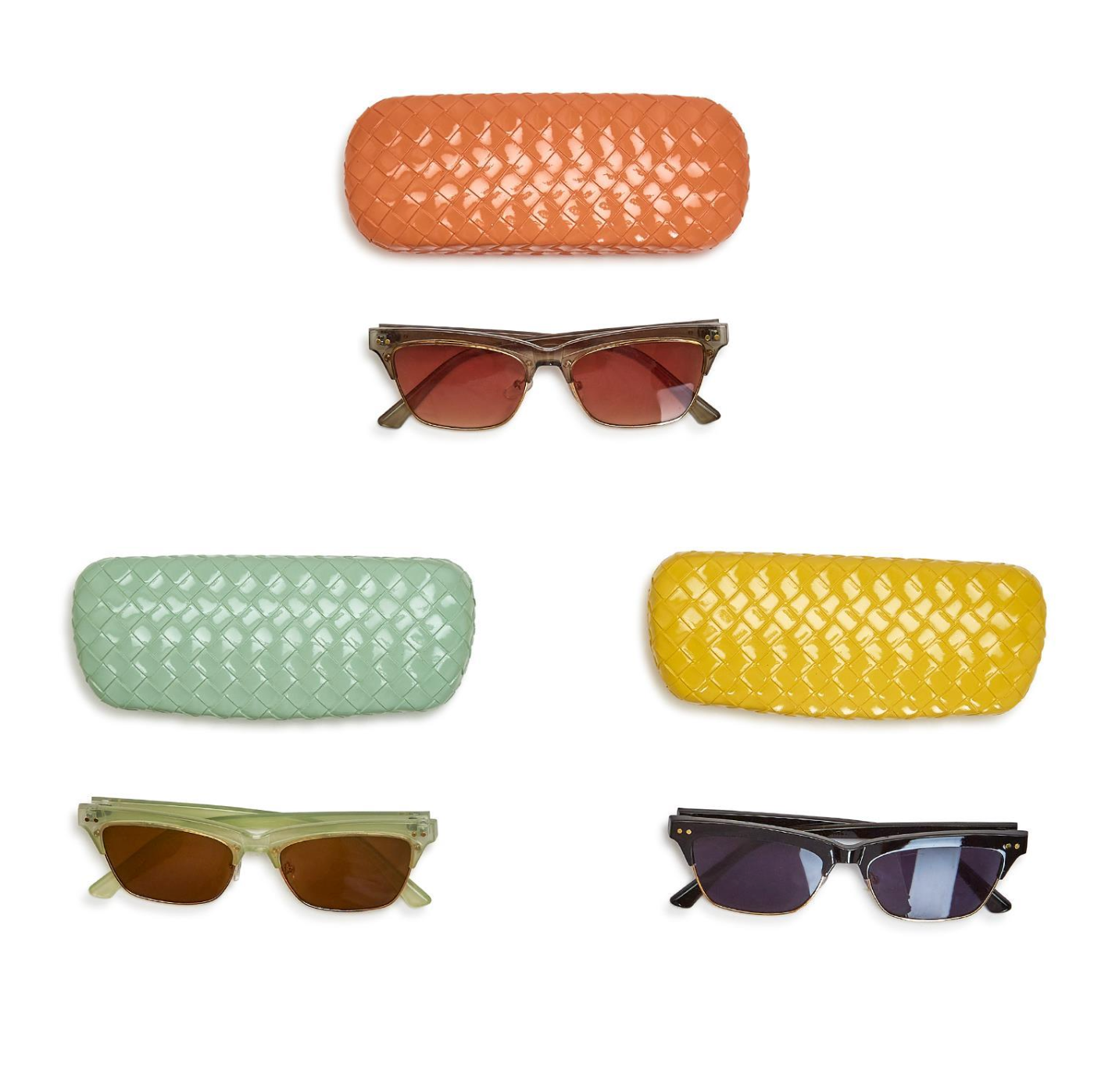 Retro Inspired Cat Eye Sunglasses with Case
