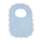 Gingham Scallop Bib - Pink or Blue