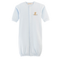 Baby Club Chic - Embroidered Dog on Blue Collection - Bib, Hat, Outfit, Blanket
