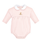 Baby Club Chic - Embroidered Dog on Pink Collection - Bib, Hat, Outfit, Blanket