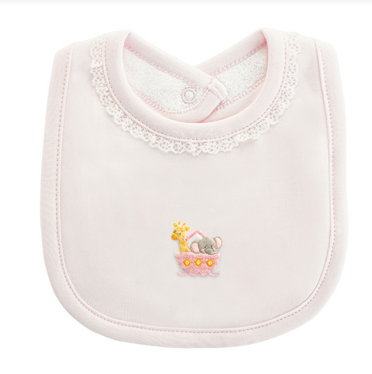 Baby Club Chic - Embroidered Noah's Ark on Pink Collection - Bib, Hat, Outfit, Blanket