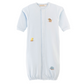Baby Club Chic - Embroidered Vintage Toys on Blue Collection - Bib, Hat, Outfit, Blanket