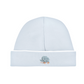 Baby Club Chic - Embroidered Vintage Toys on Blue Collection - Bib, Hat, Outfit, Blanket