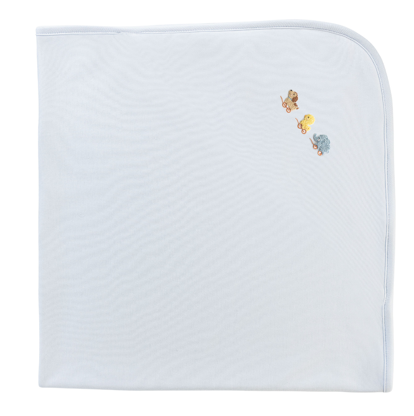Baby Club Chic - Embroidered Vintage Toys on Blue Collection - Bib, Hat, Outfit, Blanket