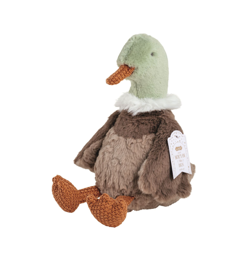 Duck Plush with Knitted Feet