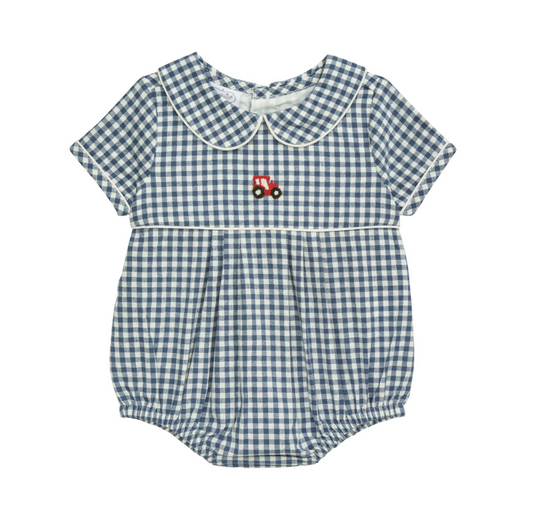 Tractor Gingham Bubble